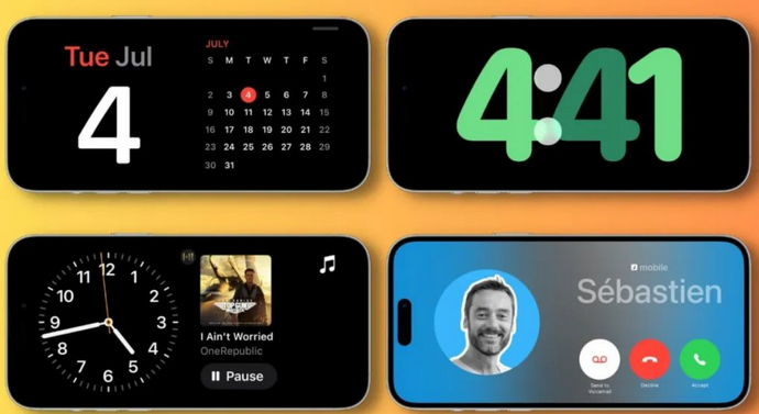 绥宁苹果手机维修分享iOS17横屏充电待机显示有什么好处 